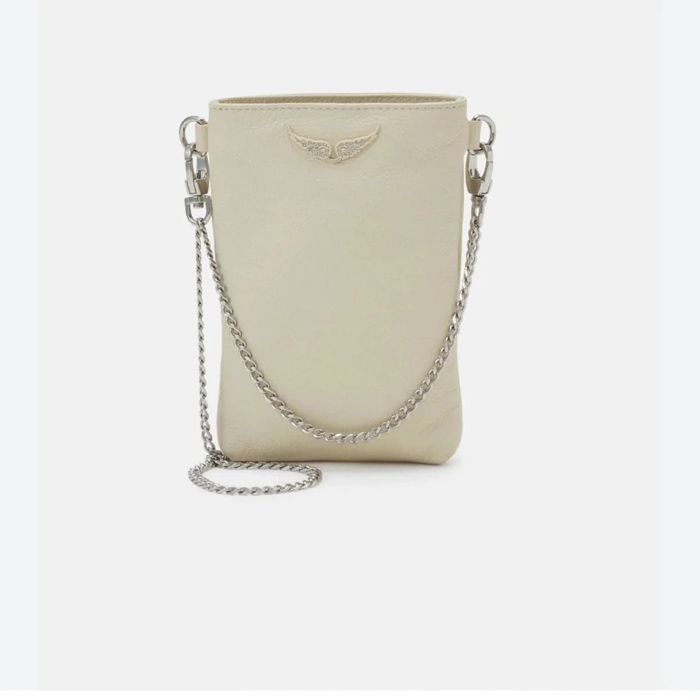 Zadig & Voltaire Rock phone pouch in almond beige